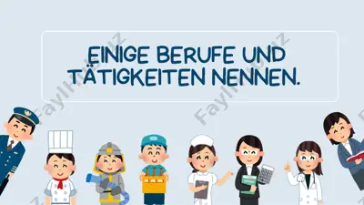 einige berufe undtätigkeiten nennen — PDF