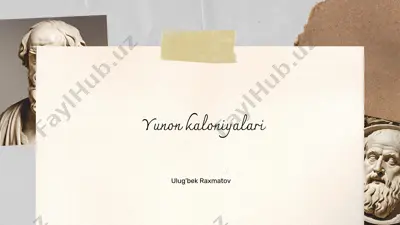 yunon kaloniyalari — PPTX