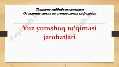 yuz yumshoq to’qimasi — PDF