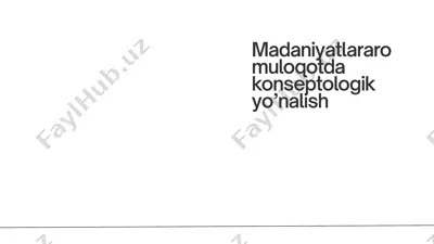 madaniyatlararo muloqotda konseptologik yo’nalish — PPTX