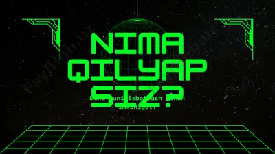 nima qilyapsiz — PPTX