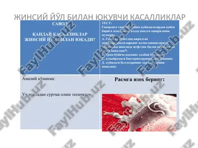 jinisiy yul bilan yuquvchi kasalliklar — PDF