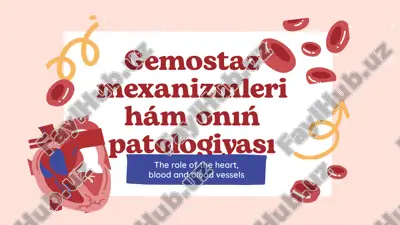 gemostaz mexanizmleri hám onıń patologiyası — PPTX