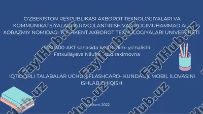 iqtidorli talabalar uchun flashcard-kundalik mobil ilovasini ishlab chiqish — PDF
