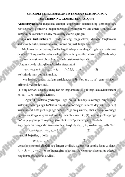 algebra maqola — DOCX
