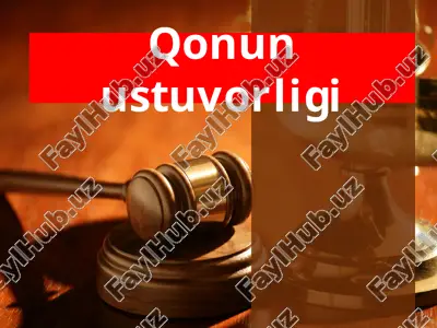 qonun ustuvorligi — PPTX