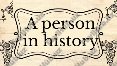 a person in history — PPTX
