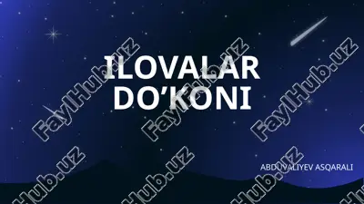 ilovalar do'koni — PPTX