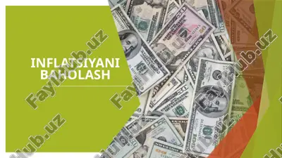 infilatsiyani boholash — PPTX