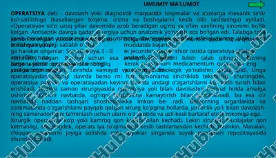 operatsiya turlari va tasnifi — PPTX