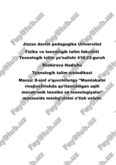 yosh ixtirochilar tanlovi — DOCX