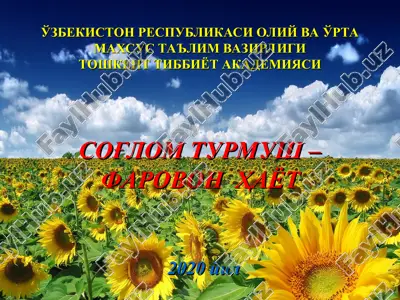 salomatlik va jismoniy tarbiya — PPT