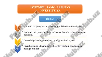 iste’mol va jamg‘arish, ularning grafiklari va funksiyalari — PPTX