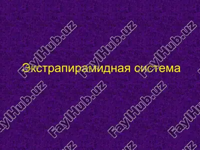 ekstrapiramidnaya sistema — PPT