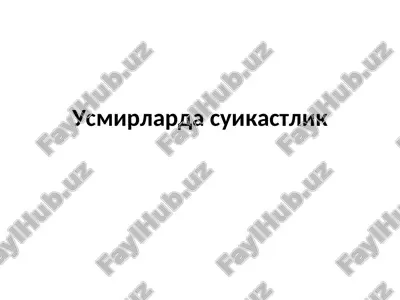 usmirlarda suikastlik — PPT