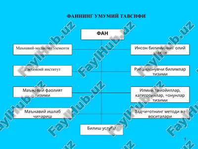 fanning umumiy tavsifi — PPT