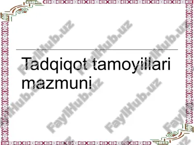 iqtisodiy jarayonlarni ilmiy bilishning uslublari — PPTX