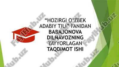o‘zlashma so’zlar talaffuzi — PPTX