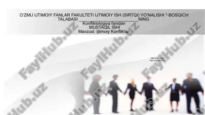 ijtimoiy konfliktlar — PPTX