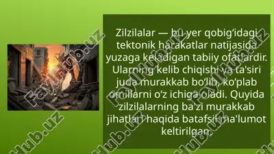 zilzilalar — PPTX