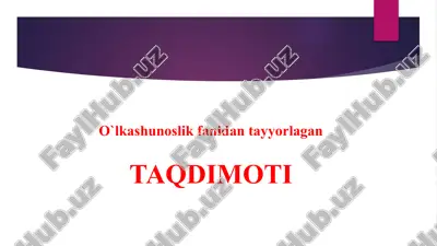 iqlimning o'rganilishi — PPTX