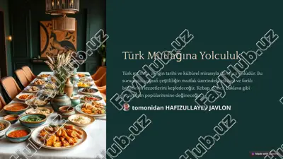 türk mutfağına yolculuk — PPTX