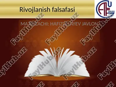 rivojlanish falsafasi — PPTX