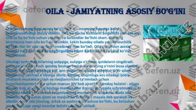 jamiyatning asosiy bo‘g‘ini — PPTX