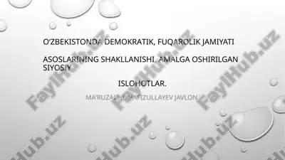 fuqarolik jamiyati - taraqqiyotning yuqori bosqichi — PPTX
