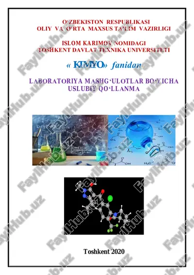 laboratoriya mashg'ulotlar bo'yicha uslubiy qollanma — PDF