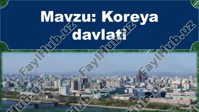 koreya davlati — PPTX