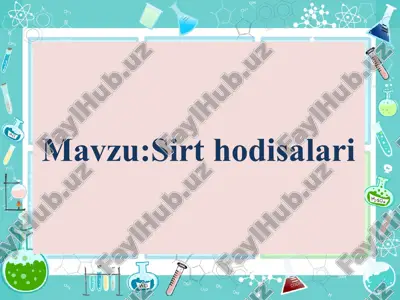 sirt hodisalari — PPTX