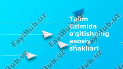 o'rta maxsus, kasb-hunar ta'limi — PPTX