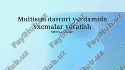 multisim dasturi yordamida sxemalar yaratish — PPTX