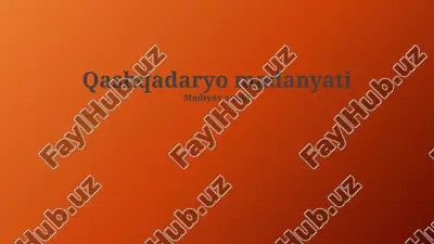 qashqadaryo madaniyati — PPTX