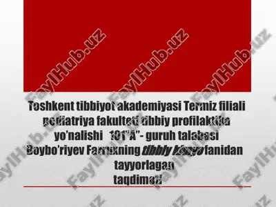 yadro tibbiyoti — PPTX