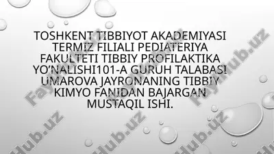 insulin oqsillari — PPTX