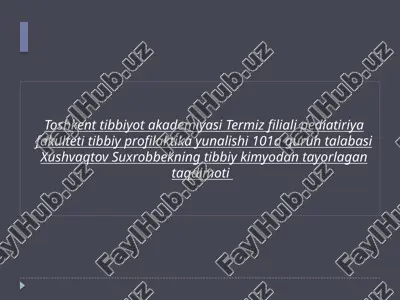 xromatografiya — PPTX
