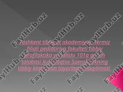yuqori molekulyar birikmalar kimyosi — PPTX