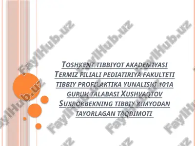 kolloid sistemalar va dializ texnologiyasi — PPTX