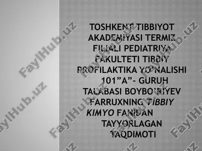 dag‘al-dispers sistemalar va ularning tibbiy profilaktikasida ishlatilishi — PPTX