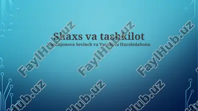 motivatsiya va unumdorlik — PPTX