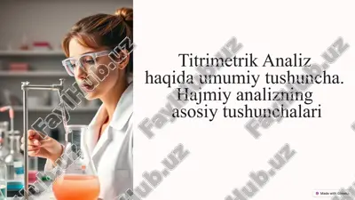titrimetrik analiz — PPTX