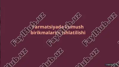 kumush birikmalar — PPTX
