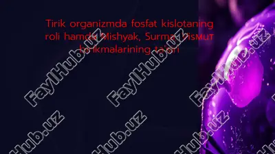 fosfat kislotasi — PPTX