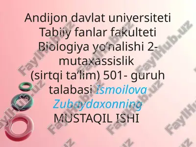 mitoz va meyozning biologik ahamiyati — PPT