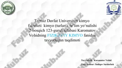 potensiometrik titrlash taqdimoti — PPT