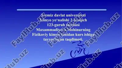elektrolit eritmalarining elektr o‘tkazuvchanligi taqdimoti — PPTX
