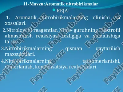 aromatik nitrobirikmalar — PPT