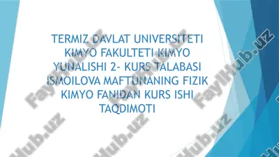 kimyoviymuvozanat — PPTX
